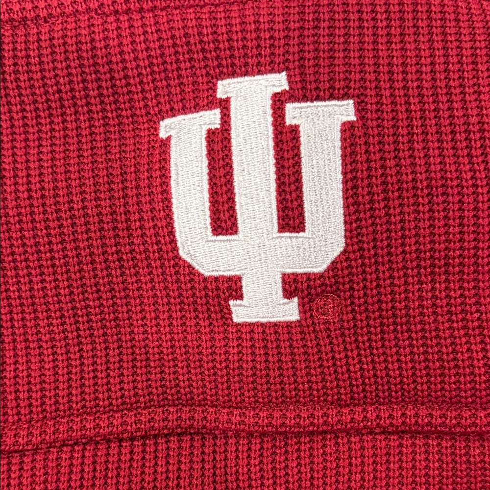 Campus Heritage Red Indiana Hoosiers Men's Zip-Up Sweater - Picture 6 of 6